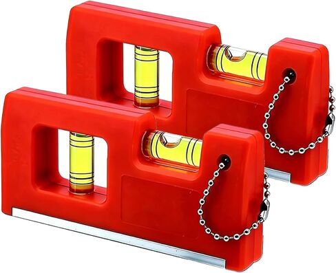 Installation of portable mini-horizontal bubble-inch key buckle level instrument with magnetic function TV frame (blue) in Saudi Arabia