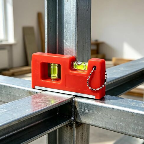 Installation of portable mini-horizontal bubble-inch key buckle level instrument with magnetic function TV frame (blue) in Saudi Arabia