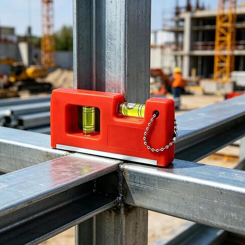 Installation of portable mini-horizontal bubble-inch key buckle level instrument with magnetic function TV frame (blue) in Saudi Arabia