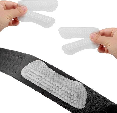 4 Pcs Silicone Shoulder Bag Strap Gripper Holder, Non-Slip Adhesive Purse Gummy Shoulder Straps for Bags, Silicone Convex Dots Strap Strip Grip Holder for Men, Women Handbag in Saudi Arabia