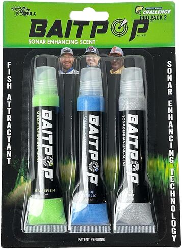 Bait Pop Scott Martin Pro Pack 2 - Bait Pop Gamefish, Blue, Ice Out - Live Sonar Intensifier Scented Sparklscales .5oz Tubes in Saudi Arabia