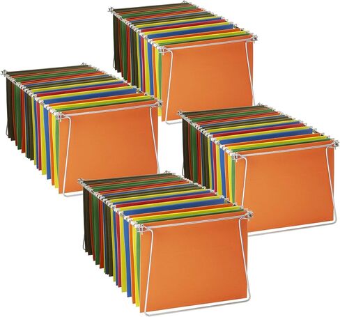 Officemate Hanging File Frames, Letter Size, Rails fits 24 to 27, Files Cabinet, Steel, 2 Sets (91999) , Silver in Kuwait