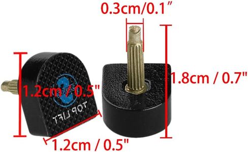 uxcell Ladies Plastic Shoes Replacement High Heel Tips 4 Pcs 12mm x 12mm Black in Saudi Arabia