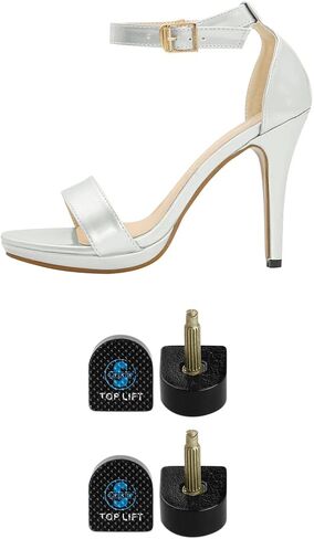 uxcell Ladies Plastic Shoes Replacement High Heel Tips 4 Pcs 12mm x 12mm Black in Saudi Arabia