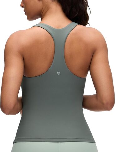 قمصان بدون أكمام للتمرين من CRZ YOGA Butterluxe للنساء حمالات صدر مبطنة على الرف - قميص داخلي لليوجا رياضي من الألياف اللدنة in Saudi Arabia