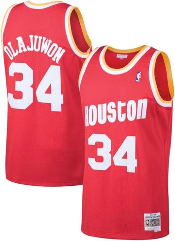 Hakeem Olajuwon Houston Rockets Men's Red Swingman Player Jersey in Saudi Arabia