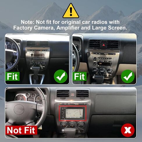 2+32G Android 12 Double Din Car Stereo for Hummer H3 2005-2010 with 9 Inch Touchscreen Radio Built-in Wireless Carplay/Android Auto/GPS/Bluetooth/FM/AUX-in/Steering Wheel Controls/Backup Camera in Saudi Arabia