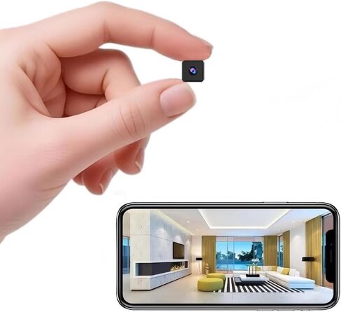 Mini Home WiFi 2K Camera Wireless Security Camera Body Indoor Outdoor Cameras,Small Home Portable Vdeo Surveillance Camera Remote Viewing for Security with APP, with Night Vision,Motion Detection in Saudi Arabia