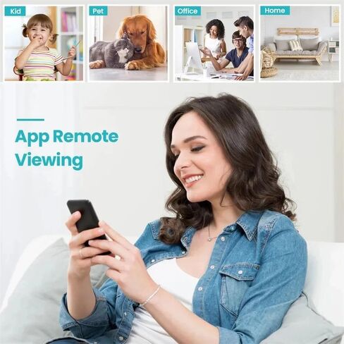 Mini Home WiFi 2K Camera Wireless Security Camera Body Indoor Outdoor Cameras,Small Home Portable Vdeo Surveillance Camera Remote Viewing for Security with APP, with Night Vision,Motion Detection in Saudi Arabia