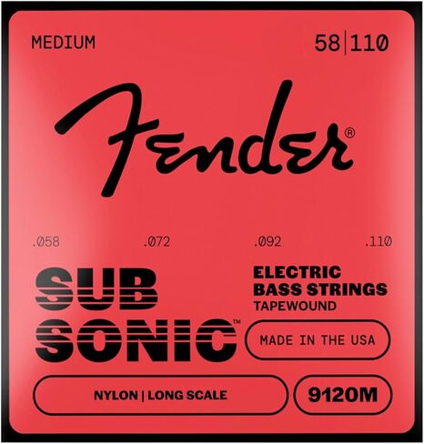 Fender 9120 Bass Strings, Nylon Tapewound, Long Scale, 9120M .058-.110 in Saudi Arabia