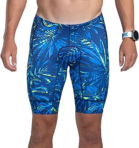 Zoot Men’s LTD 9-Inch Triathlon Shorts, Endurance Cycle Padded Shorts, for Swim, Bike, Run with Quick Drying UPF 50 + Fabric in Kuwait
