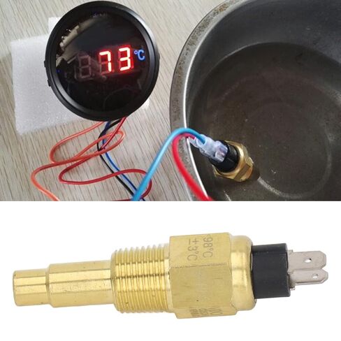 درجة حرارة الماء الزيتي 3/8 Npt وحدة الاستشعار المرسل الكهربائية سبائك الألومنيوم الوقود المستقر مستشعر درجة حرارة الماء لـ Vdo (NPT3/8 نوع قصير) in Kuwait