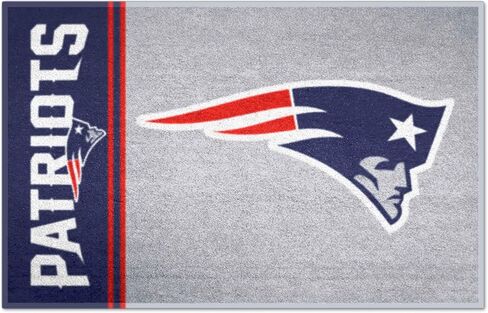 سجادة FANMATS 8228 New England Patriots Starter Mat - 19 بوصة. × 30 بوصة. | تصميم موحد لسجادة ديكور المنزل لمحبي الرياضة وبساط خلفي in Saudi Arabia