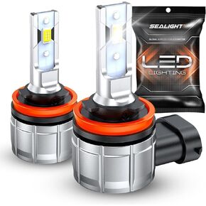 SEALIGHT 5202 LED Fog Lights Bulbs Yellow or DRL, 10000LM 24W Strong Penetration 5202 5201 PS19W PS24W Fog Light Bulbs LED, 3000K Amber Yellow Fog Lights LED with 5530 CSP Chips. Pack of 2 in Kuwait