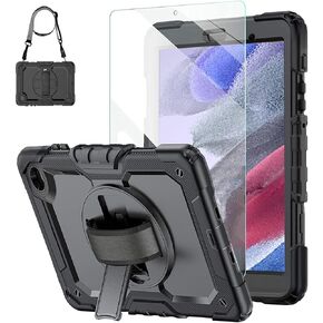 BLOSOMEET Pink Case for Samsung Galaxy Tab S9 11" 2023 (SM-X710/X716B/X718U) with Tempered Glass Screen Protector Shoulder Strap,Kids Galaxy S9 Tablet Case with Butterfly Stand & Pencil Holder in Saudi Arabia