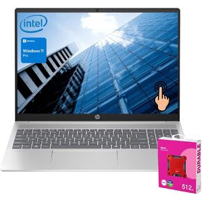 HP Pavilion 16t-af000 Business Laptop, 16" FHD+ Touchscreen, 10-Core Intel Core 7 150U, 32GB RAM, 4TB SSD, Wi-Fi 6, Backlit Keyboard, HDMI, Windows 11 Pro, Blue, with 512GB External SSD Bundle in Kuwait