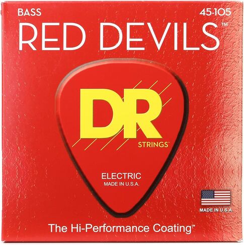 DR Strings Red Devils - Extra-Life Red Coated Bass 45-105 in Saudi Arabia