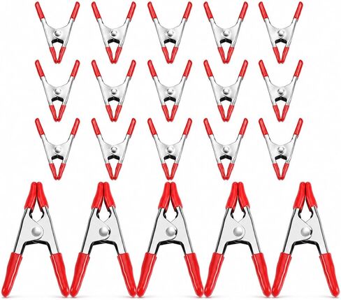 WORKPRO 20-Piece Steel Spring Clamp Set, 15pc 3/4" clamps, 5pc 1" clamps for Wood Working, DIY, Photo Studio Backdrops Backgrounds, W001401A in Saudi Arabia