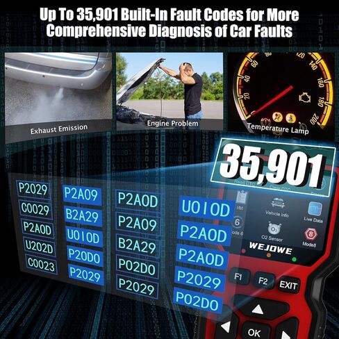 أداة تشخيص الماسح الضوئي Obd2، فحص قارئ رمز المحرك، الماسح الضوئي obd2 مع إعادة الضبط، الوضع 6، الوضع 8 وجاهزية I/M، أداة فحص تشخيص السيارة لضوء المحرك التلقائي لجميع سيارات obdii منذ عام 1996 in Saudi Arabia