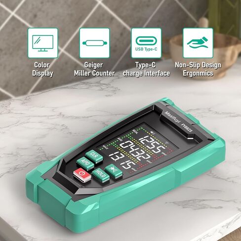 Geiger Counter Nuclear Radiation Dosimeter, Rechargeable Nuclear Radiation Detector, X-ray Gamma Beta Nuclear Radiation Monitor Meter, Large Color LCD Display, Real Time Alarms in Saudi Arabia