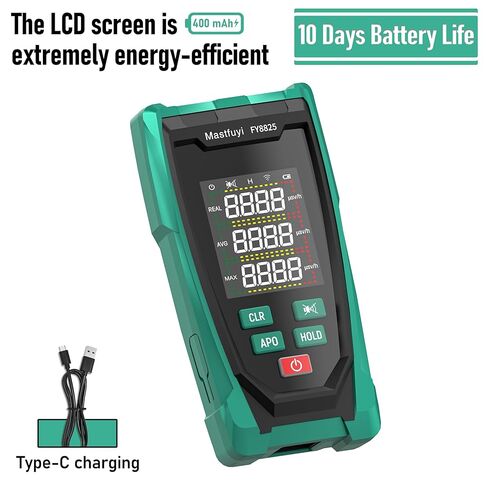 Geiger Counter Nuclear Radiation Dosimeter, Rechargeable Nuclear Radiation Detector, X-ray Gamma Beta Nuclear Radiation Monitor Meter, Large Color LCD Display, Real Time Alarms in Saudi Arabia
