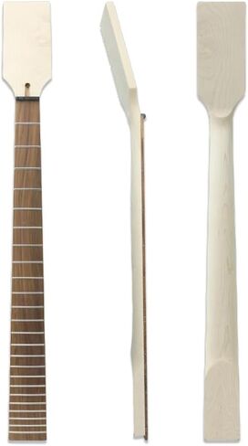 رقبة جيتار Yinfente Bass 24fret 30 بوصة رقبة من خشب القيقب الكندي مع كتلة لوحة الفريتس من خشب الورد مرصعة برأس مجداف فارغة in Kuwait