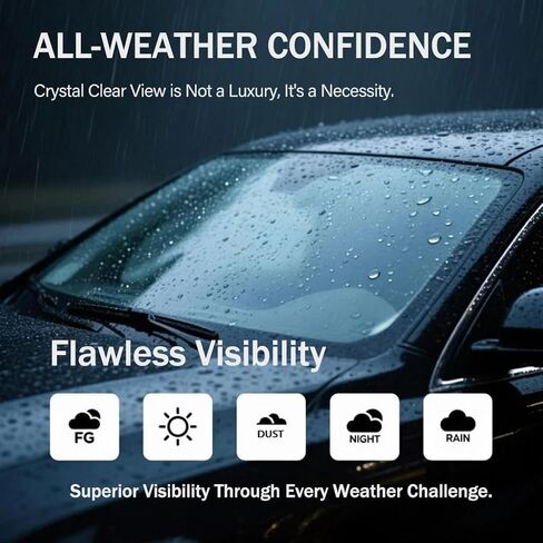 Compatible With Honda Accord 11 10 9 8 2008-2024 Front Windshield Wipers Water Repellent Available in All-Seasons OEM Quality Set of 2 (Driver & Passenger Side) 24"+17" in Saudi Arabia