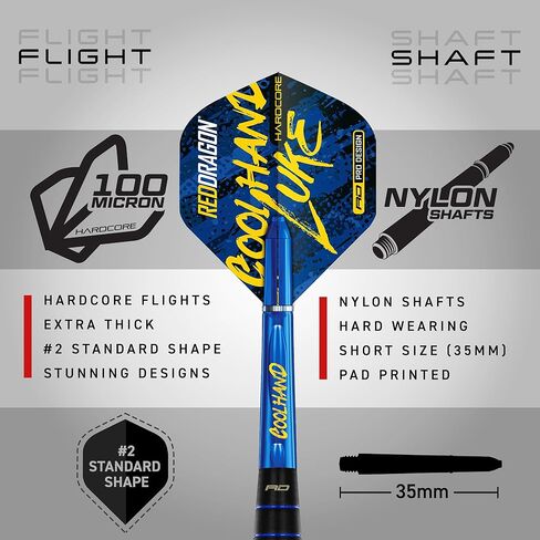 RED DRAGON Gerwyn Price Iceman 22 جرام إصدار نحاسي بما في ذلك الرحلات الجوية والسيقان in Saudi Arabia