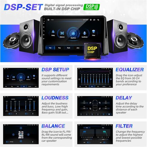 for Corolla Upgrade Android Touchscreen Compatible with Carplay Android Auto,Car Radio Stereo Bluetooth Navigation Multimedia Player GPS WiFi FM/AM Rear Camera for Toyota Corolla 2007-2013 in Saudi Arabia