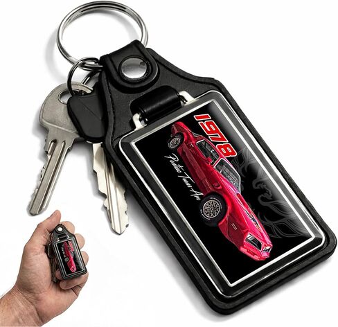1978 Compatible with Firebird Trans Am Red Honeycomb Wheels Keychain Key Holder Key Ring For Men Heavy Duty Car Keyring For Men and Women🗝️ in Saudi Arabia