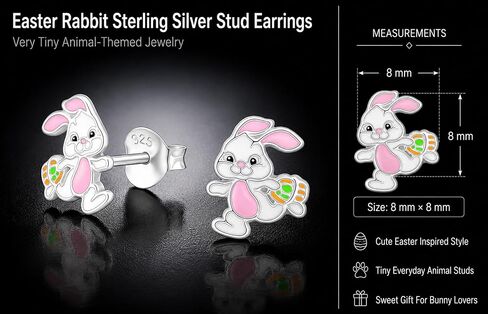 SAE99 Easter .925 Sterling-Silver Very Tiny Stud Earrings (Nickel Free) in Saudi Arabia