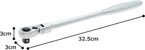 TONE RH2FHX Super Long Oscillating Ratchet Handle (Hold Type) Drive 0.25 inches (6.35 mm) (1/4") in Saudi Arabia