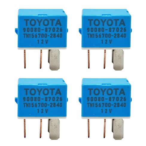 2X 90080-87026 90987-02027 AC Relay 12VDC 4Pins Compatible with Toyota Lexus and Scion Vehicles in Saudi Arabia