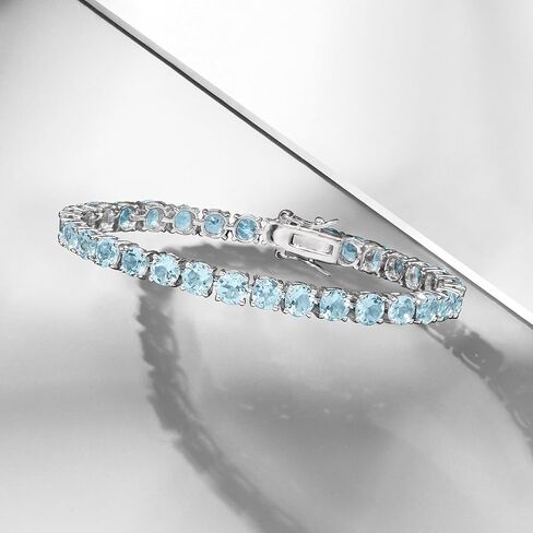 Ross-Simons 19.20 ct. t.w. Sky Blue Topaz Tennis Bracelet in Sterling Silver. 7 inches, 7 inches, Gemstone, Topaz in Saudi Arabia