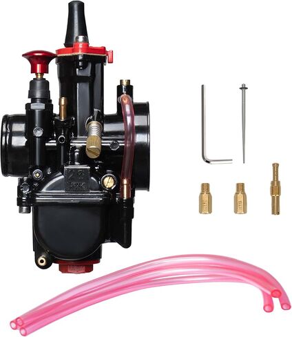 PWK 32mm Carburetors High Performance Universal Carburetor with carb kit for 200cc to 250cc 2T4T Engine Motorcycle Go kart Dirt Bike Pit Bike Racing Dirt Bike Mini Bike Scooter ATV Quad in Saudi Arabia