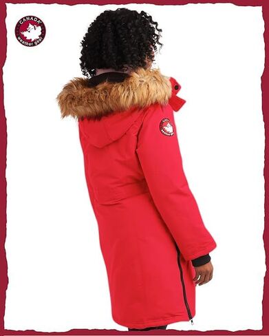 CANADA WEATHER GEAR Women's Winter Coat - Women's Parka and Long Winter Jackets for Women with Removable Faux-Fur Hood (S-3X) in Saudi Arabia