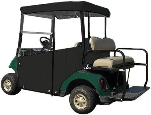 Golf Cart Cover – 3-Sided “Over-The-Top" Cart Cover for Yamaha Drive & Drive 2 – Drivable Golf Cart Cover Enclosure – Sunbrella Canvas - Cart Cover for Golfers – Fits Golf Bags, Utility Box in Saudi Arabia
