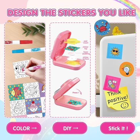 Hewaurorion 3D Sticker Maker Refill Pack for Kids, Create DIY Puffy Stickers, Arts & Crafts Supplies with 90 Sheets, Make Your Own Stickers for Boys Girls Ages 6-10 in Saudi Arabia