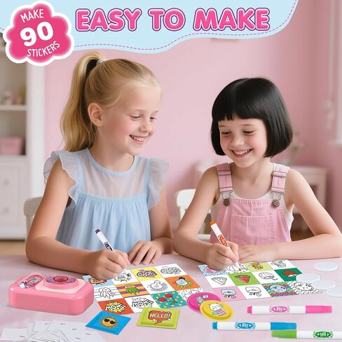 Hewaurorion 3D Sticker Maker Refill Pack for Kids, Create DIY Puffy Stickers, Arts & Crafts Supplies with 90 Sheets, Make Your Own Stickers for Boys Girls Ages 6-10 in Saudi Arabia