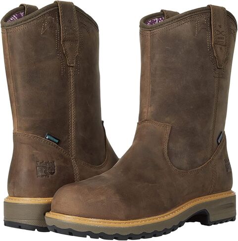 Timberland Women's Ashlar Pull on Alloy Safety Toe Waterproof Pullon AL WP, Brown: Turkish Coffee, 5.5 Wide in Saudi Arabia