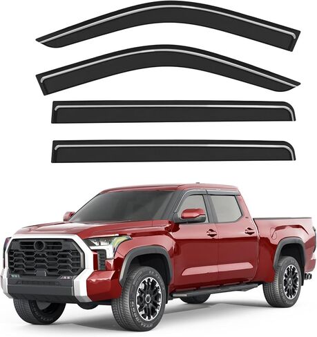 Tape-on Window Rain Guards Fit for 2025 2026 Toyota 4Runner, Extra Durable Window Deflectors Window Visors Vent Shades Vent Visors Car Accessories in Saudi Arabia
