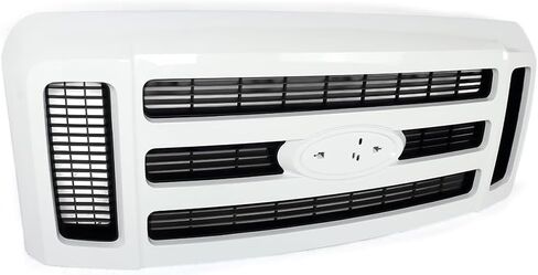 MIC Front Grille Grill Assembly Compatible with F250 F350 F450 F550 F-250 F-350 F-450 F-550 Super Duty 2008-2010 (Chrome) in Saudi Arabia