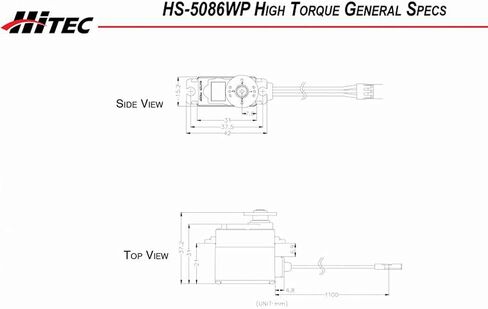 Hitec 35086W HS-5086WP مؤازرة رقمية مقاومة للماء/ميتال جير/Dual BB in Saudi Arabia