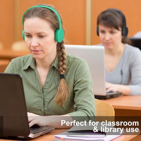 30 Pack Wired Headphones, Adjustable On Ear Headphones, Kids Headphones with Stereo, Children Headphones Earbuds for Kids, Boys, Girls, Schools, Laptop, Travel, Plane, Tablet, 6 Colors in Saudi Arabia