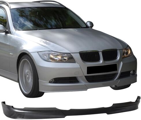 Front Bumper Lip Compatible With 2005-2008 BMW E90 4 DOOR 3-SERIES, AP Style PU Black Front Lip Spoiler Splitter by IKON MOTORSPORTS, 2006 2007 in Saudi Arabia
