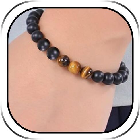 8-20th Birthday Gifts for Him Presents for 8-20th Year Old Tiger Eye Beaded Bracelet Ground Stone Bracelet Birthday Gifts for Men Boy Friends Boyfriend 8 9 10 11 12 13 14 15 16 18 19 20Year Old Boy Birthday Gifts in Saudi Arabia