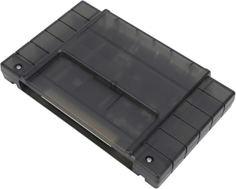 3000 in 1 V1.0 Game Cartridge with 8GB Memory Card for SNES Console, Supports FAT16 FAT32 File System, Automatic Save Function, Compatible with USA SNES Systems (Transparent Black) in Saudi Arabia