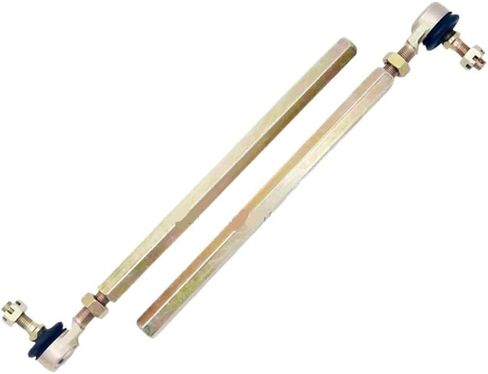 2PCS M10-M12 Left Hand Thread Steering Tie Rod kit Fit for Chi China UTV Go Kart Buggy Gear Rack Bike Parts(270mm) in Kuwait