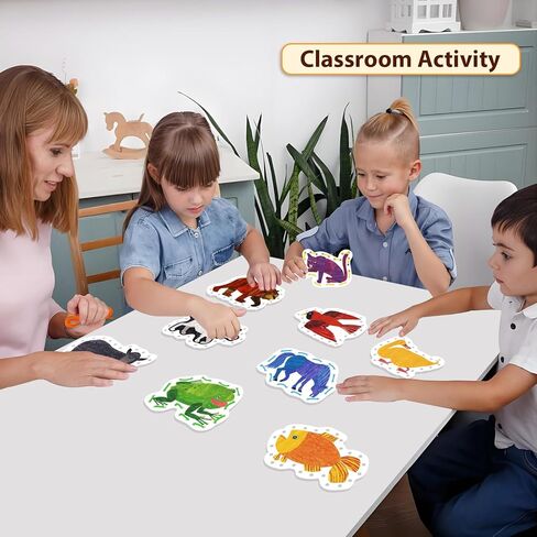 Ai fsem Brown Bear Brown Bear What Do You See Lacing Cards Felt Pieces Sewing Cards Lacing Toy Fine Motor Activities Montessori Toys Toddler Crafts in Saudi Arabia