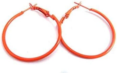 Color Hoop Earrings Simple Thin Hoop Earrings 1 Inch Hoop Earrings in Saudi Arabia